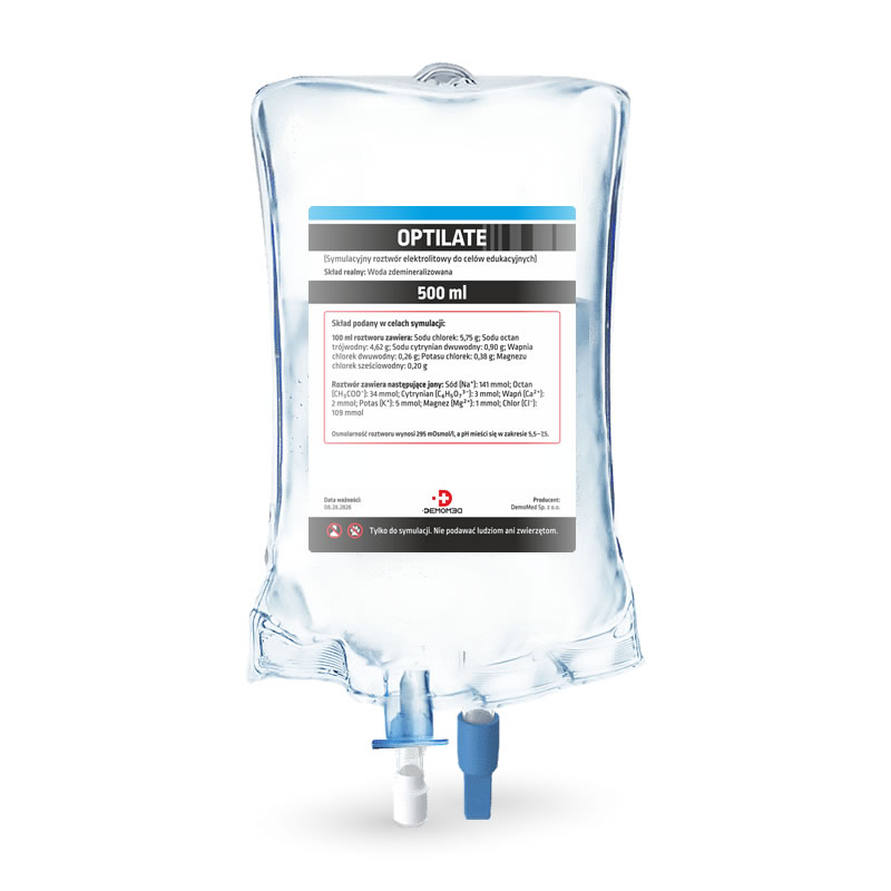 płyny infuzyjne, DEMOMED - symulacja medyczna preparaty